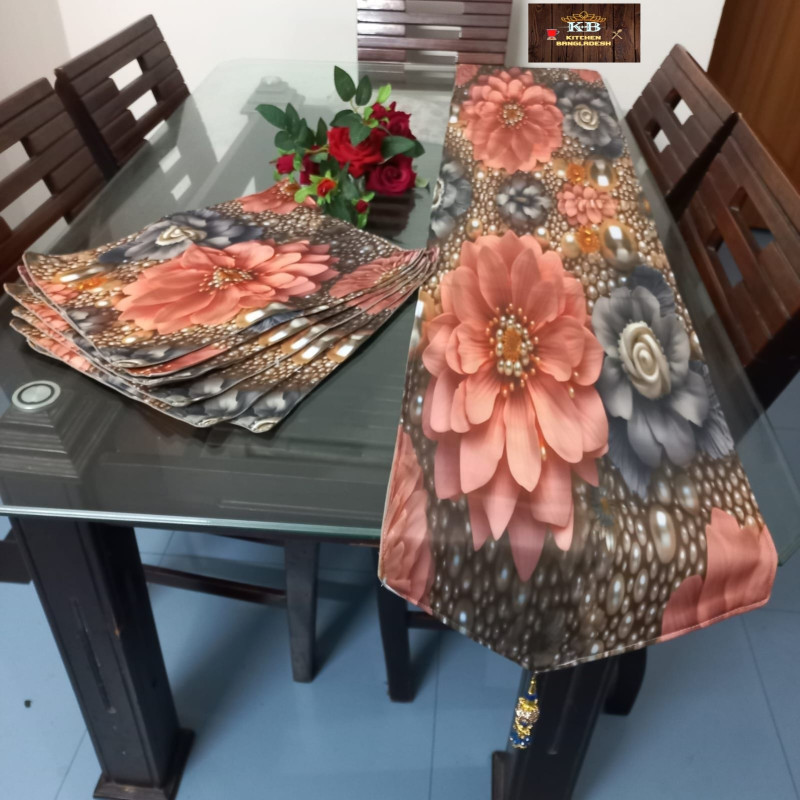 G6 3D Dining Table Runner + Mat 6p