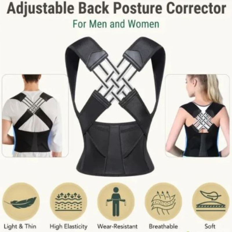 Big Size Adjustable Back Posture Belt For Men Women