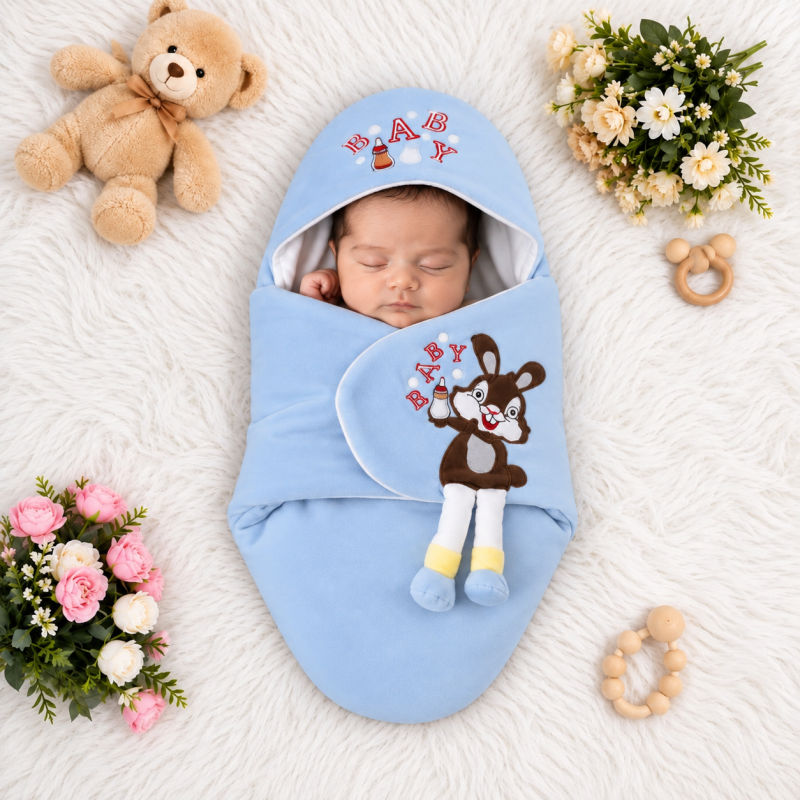 1 পিস অরিজিনাল চায়না Baby Blanket (paste color)