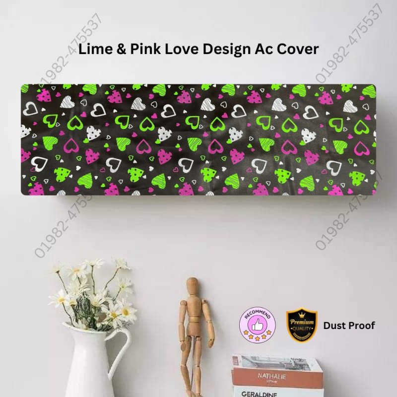 Original Lime And Pink Ac Cover 1.5 Ton Size