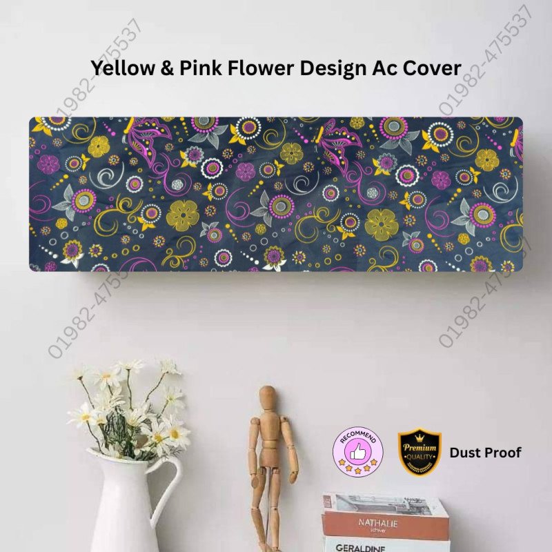 Original Yellow And Pink Ac Cover 1 Ton Size